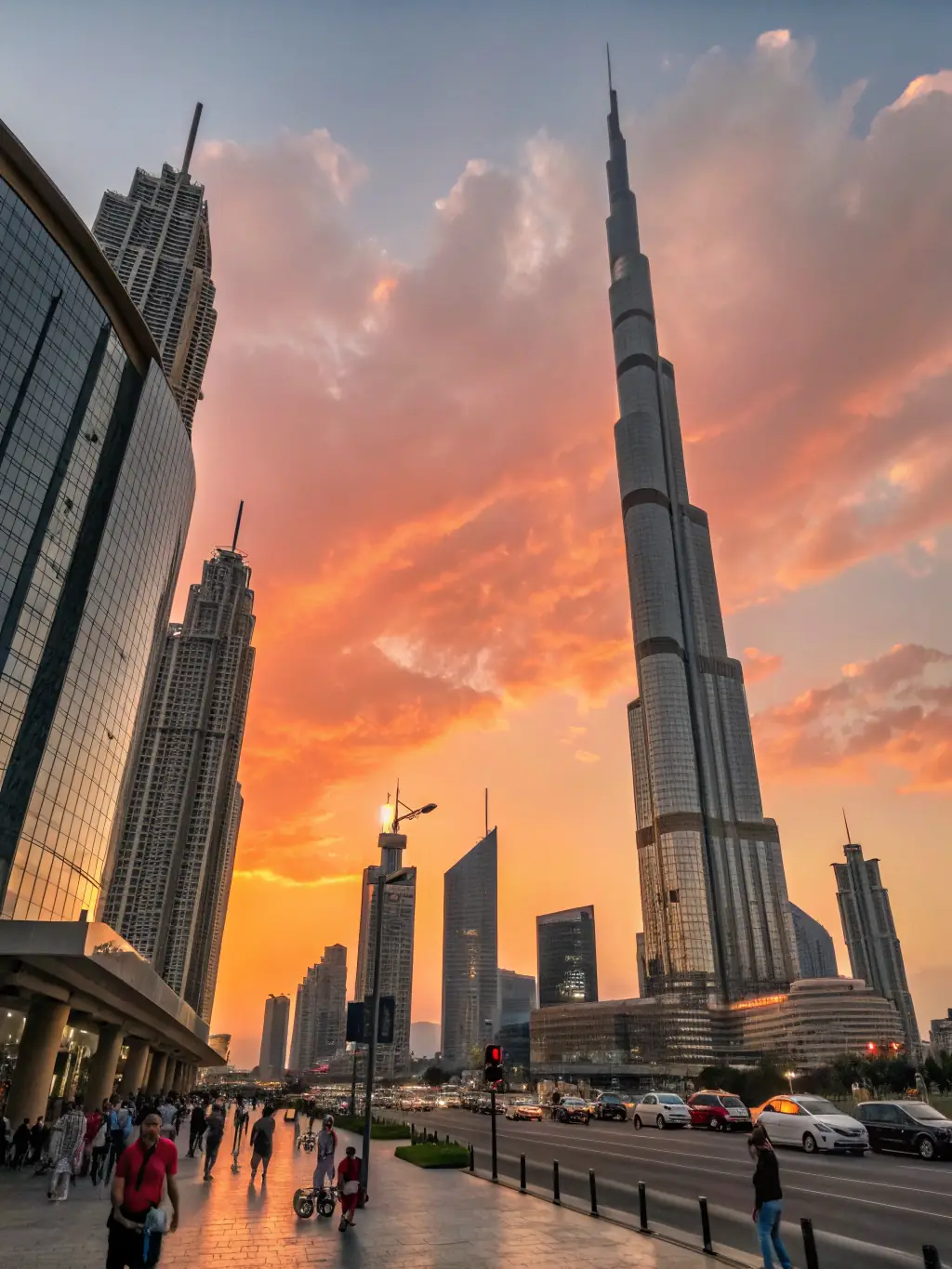 A vibrant image showcasing the modern skyline of Downtown Dubai, emphasizing its luxury apartments and bustling commercial spaces.